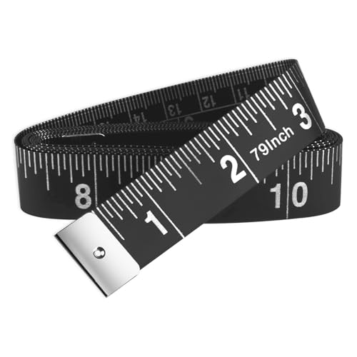 GDMINLO 2 Pack Sewing Tape Measure120Inch/300cmDouble-Scale Soft Tape Measuring Body Weight Loss Medical Body Measurement Sewing Tailor Cloth Ruler Dressmaker Flexible Ruler Tape Measure (Black) - Image 2