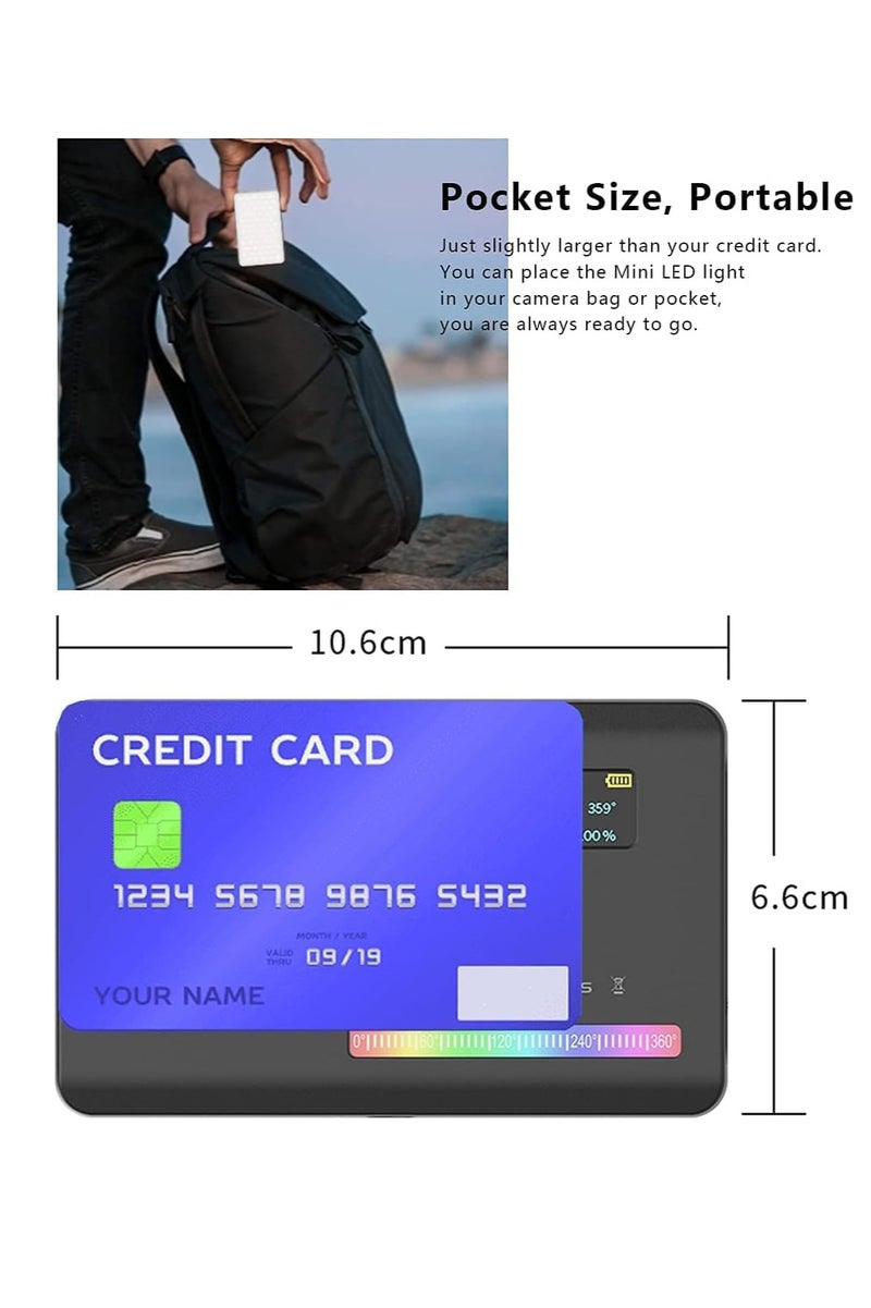 Ulanzi VL120 RGB LED Video Light, 360° Full Color Portable Camera Light, CRI 95+ 2500-9000K Dimmable Panel Lamp w LCD, 3100mAh Rechargeable DSLR Lighting for Vlogging, Photography, Video Conference - Image 3