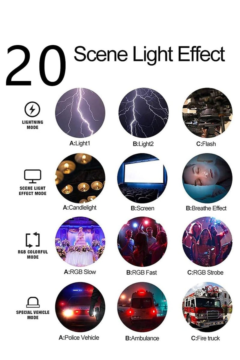 Ulanzi VL120 RGB LED Video Light, 360° Full Color Portable Camera Light, CRI 95+ 2500-9000K Dimmable Panel Lamp w LCD, 3100mAh Rechargeable DSLR Lighting for Vlogging, Photography, Video Conference - Image 5