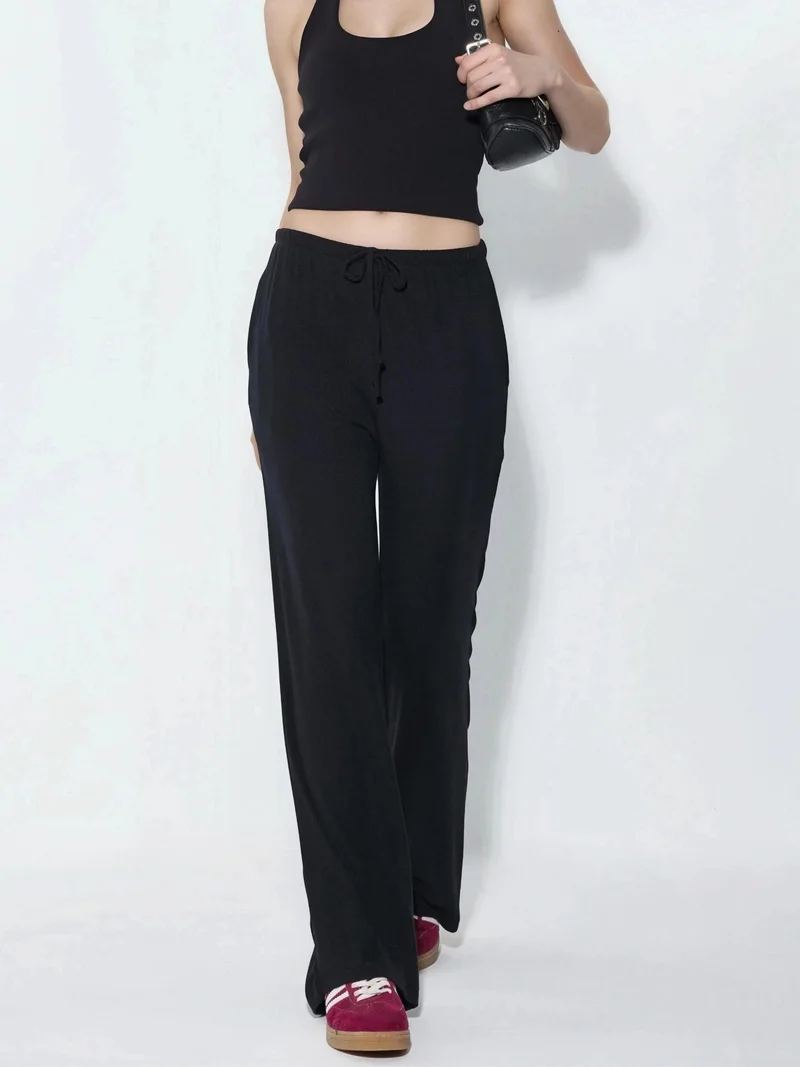 بوسيم BUSEM Wide-Leg Jersey Trousers