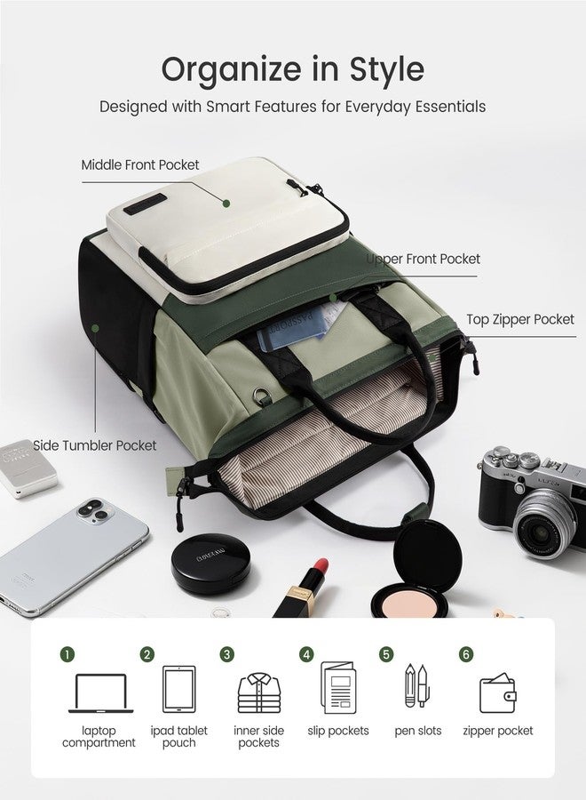 لوف فوك حقيبة ظهر لابتوب LOVEVOOK للمدرسة والطالبات والفتيات، أزرق-كحلي-أسود، 15.6 بوصة - Image 3