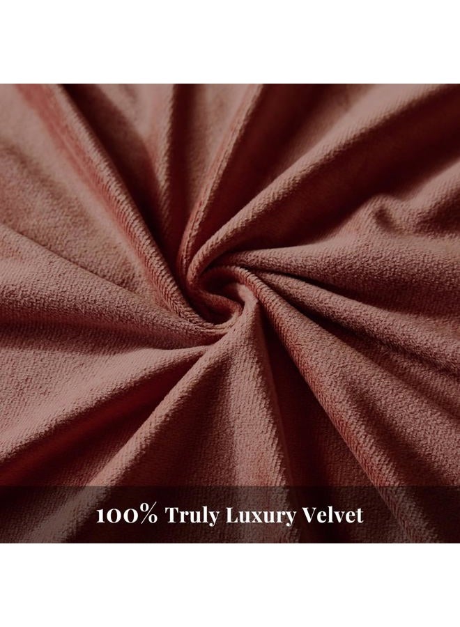 WARMDERN Blush Pink Flannel Velvet Duvet Cover Queen Size Duvet Cover Bedding Sets, 3pcs Ultra Soft Luxury Textured Modern Crystal Velvet Duvet Covers with Zipper Closure(Blush Pink, Queen) - Image 4