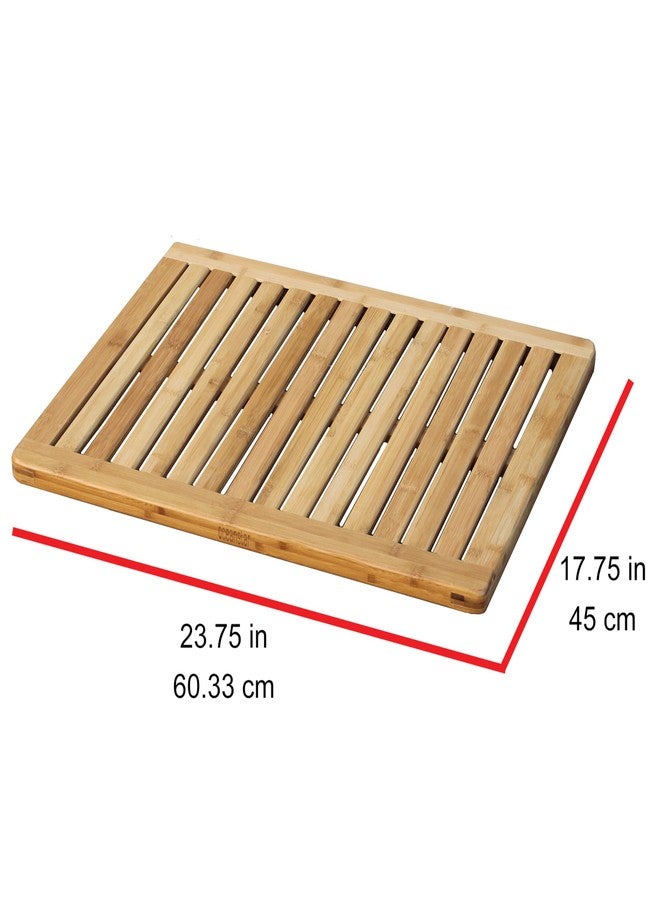 Oceanstar Bamboo Floor and Shower Mat - Image 2