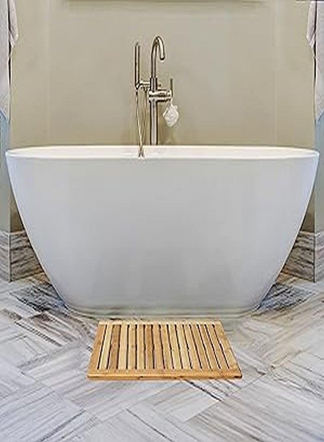 Oceanstar Bamboo Floor and Shower Mat - Image 3