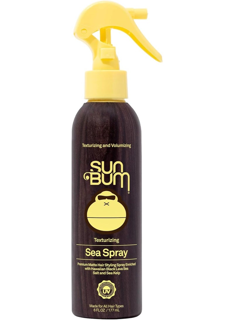 سبراي البحر من صن بوم | سبراي ملح البحر لتكثيف وحجم الشعر | حماية من الأشعة فوق البنفسجية مع لمسة نهائية غير لامعة | تثبيت متوسط | لجميع أنواع الشعر | 6 أونصة سائلة زجاجة سبراي