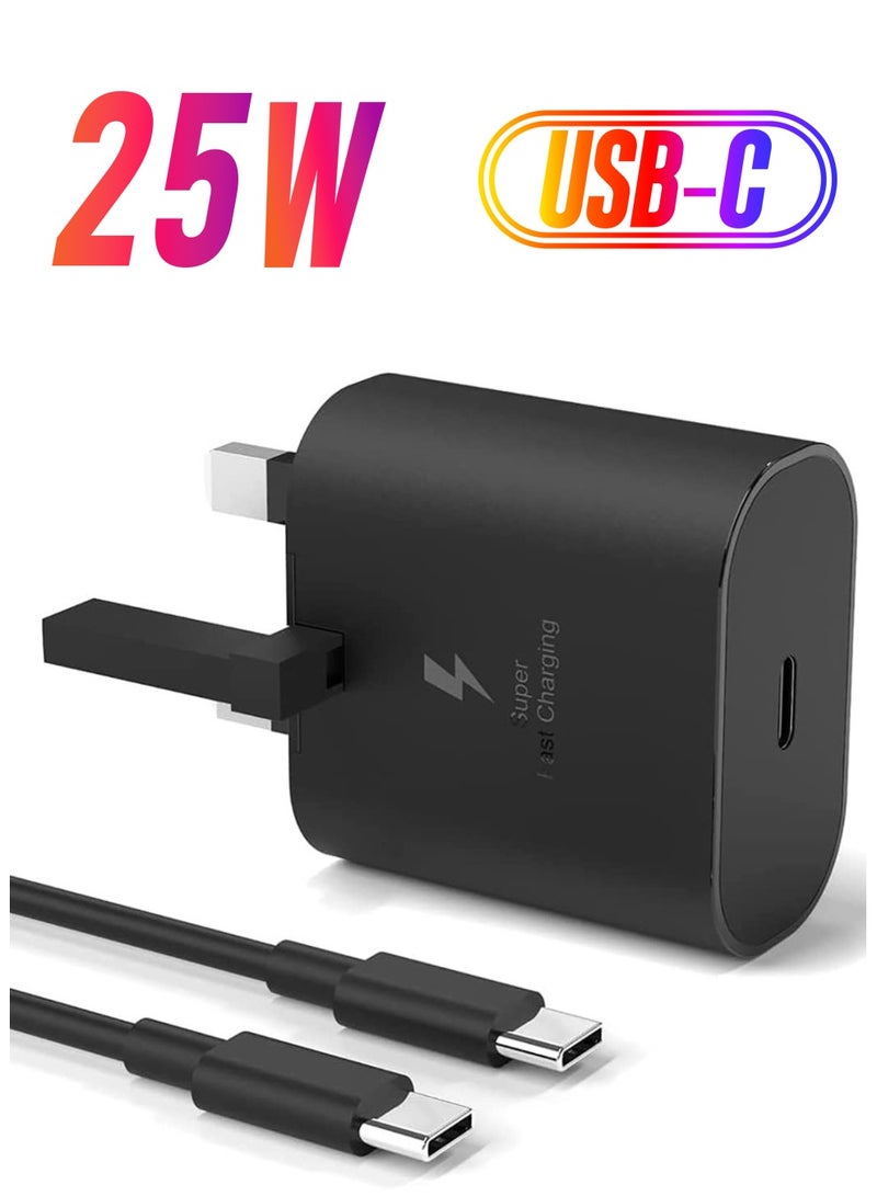 ELTRAZONE compatible 25W PD Fast Charger Adapter, USB C Plug and Cable for Samsung Galaxy S21, S21 FE, S21 Ultra, S22, S23, S23+, S20, Z Flip 4, Z Fold 4, A13, A33, A53  - Image 1
