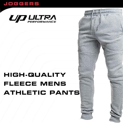 Ultra Performance سروال رياضي فليس بتقنية عالية الأداء 3 عبوات للرجال، بنطلونات رياضية للرجال مع جيوب بسحاب - Image 4
