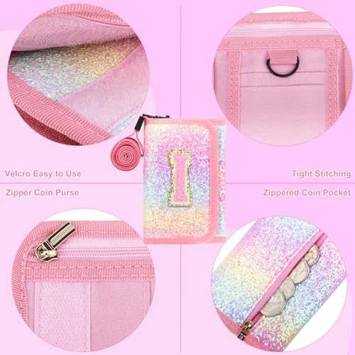 Luchike kids wallet for Little Girls - Girls wallet with Coin Pocket,Toddler Wallet for Girls with Magic Sticker,Teen Girl Wallet for Gifts H, Pink - Image 4