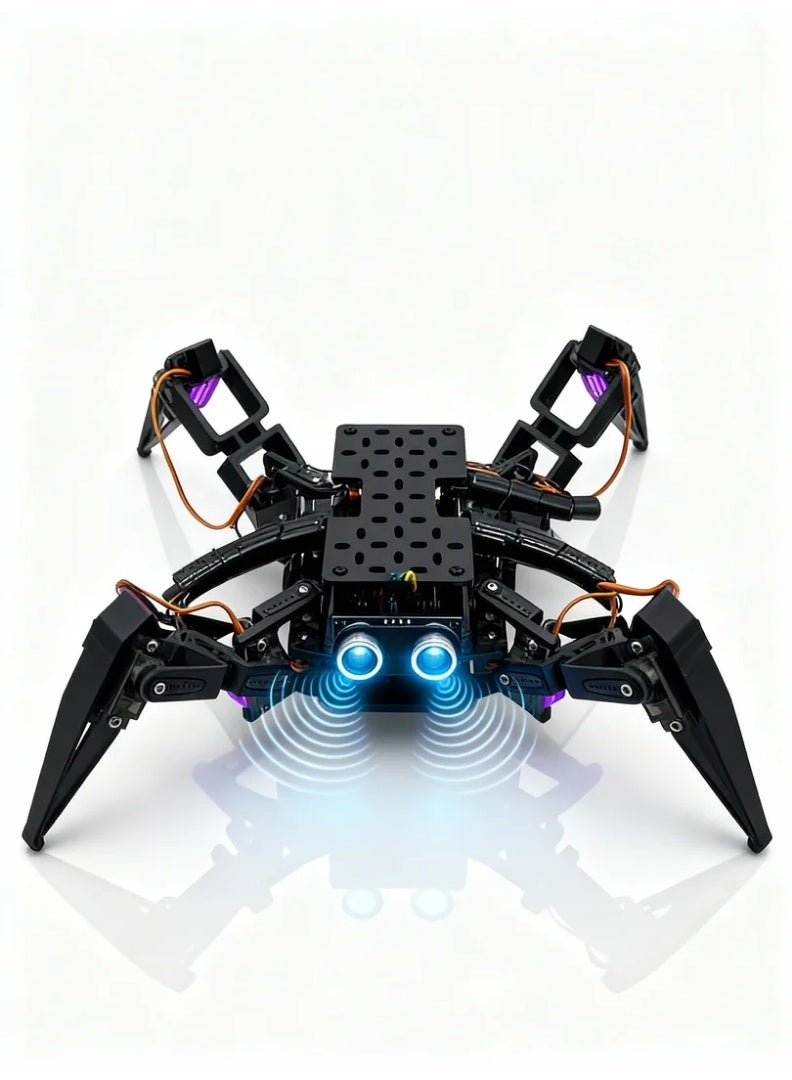 robotgcc AI Educational Quadruped Robot Learning Platform | Four-Leg Walking + Ultrasonic Obstacle Avoidance + App Remote + Bluetooth Wi-Fi Communication | Ideal for Classrooms, Maker Labs & AI Teaching Demos - Image 4