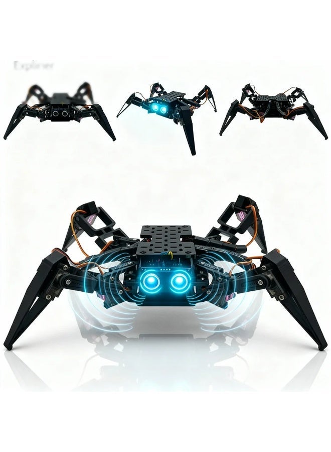 robotgcc AI Educational Quadruped Robot Learning Platform | Four-Leg Walking + Ultrasonic Obstacle Avoidance + App Remote + Bluetooth Wi-Fi Communication | Ideal for Classrooms, Maker Labs & AI Teaching Demos - Image 1