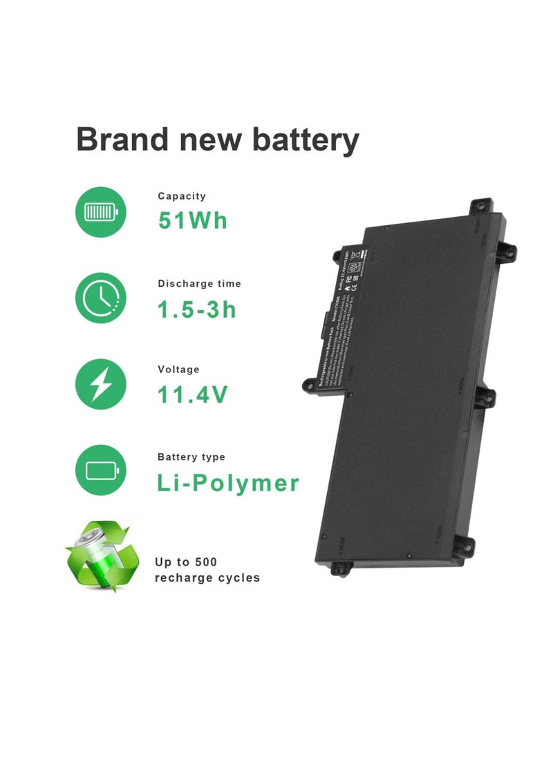 Zexen - CI03 CI03XL Battery for HP ProBook 640 650 645 655 G2 G3 T7B31AA CI03048XL CIO3 CIO3XL HSTNN-UB6Q LB6T 801554-001 801517-831 801517-541 HSTNN-I66C-4 HSTNN-I66C-5H HSTNN-I66C-5U - Image 1