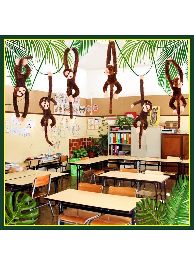Hungdao Hungdao 6 Packs Hanging Monkey Stuffed Animal Toy with Hook and Loop Fasteners Hands Stuffed Monkey Plush Toys for Kids (24 Inch)  - Image 2