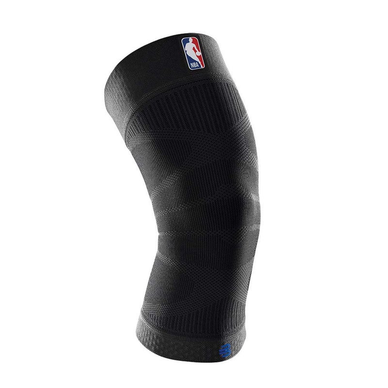 Bauerfeind Sports Compression Knee Support NBA - Lightweight Design with Gripping Zones for Basketball Knee Pain Relief & Performance with Team Designs (Black, M) - Image 1