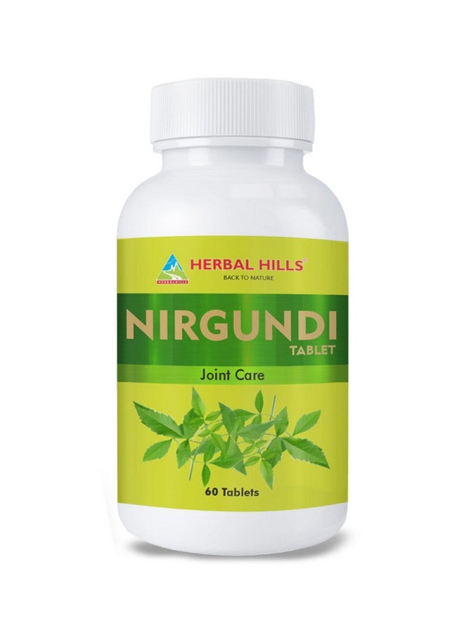 HERBAL HILLS أقراص هيربال هيلز نيرغوندي (فيتكس نيجندو) 500 ملغ للعناية بالمفاصل وفوائد صحية متنوعة (60 قرص) - Image 1