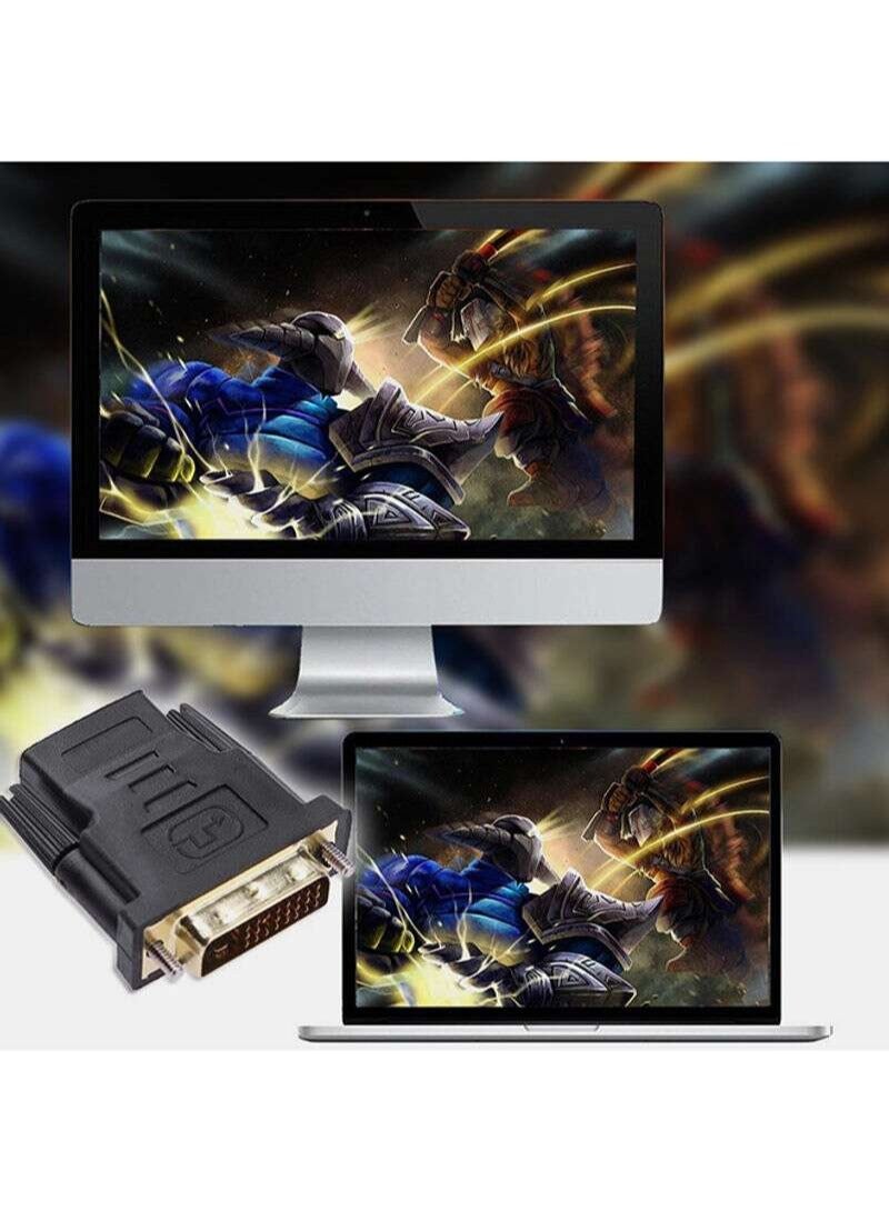 DVI-D Dual Link 24+1 Male to HDMI Female Audio Video Adapter Connector - Image 3