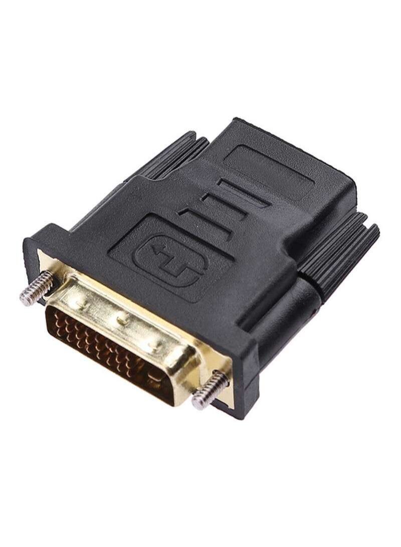 DVI-D Dual Link 24+1 Male to HDMI Female Audio Video Adapter Connector  - Image 1