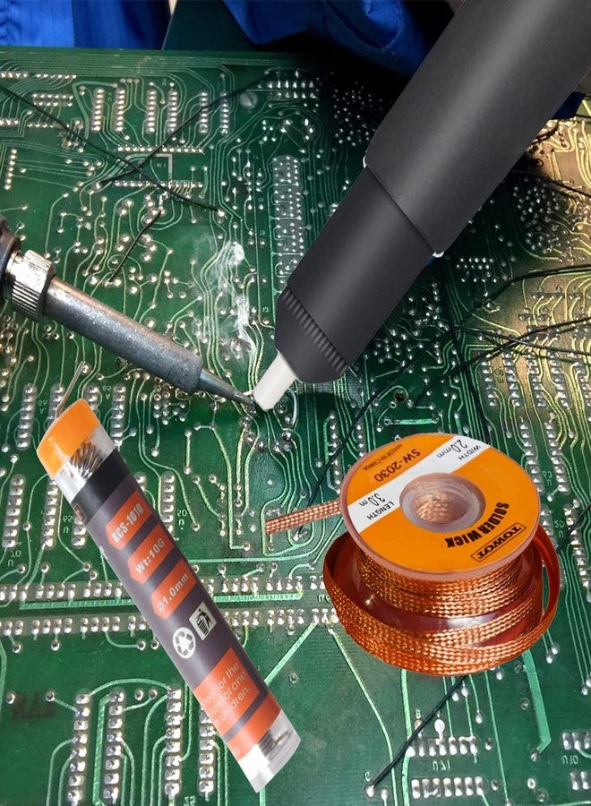 TOWOT Solder Wick & Solder Wire & Solder Sucker Used to Remove the Solder and Disassemble Electrical Components, No-Clean Solder Wick Braid - Image 5
