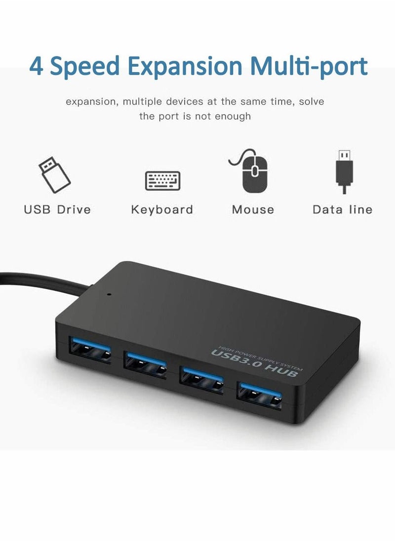 Y&D USB Hub 4-Port 3.0 Adapter Ultra Slim Splitter Extension 5Gbps High-Speed Data Extender for MacBook, Mac Pro, Mini, iMac, Surface XPS, PC, Flash Drive, Mobile HDD  - Image 5