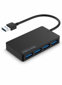 USB Hub 4-Port 3.0 Adapter Ultra Slim Splitter Extension 5Gbps High-Speed Data Extender for MacBook, Mac Pro, Mini, iMac, Surface XPS, PC, Flash Drive, Mobile HDD