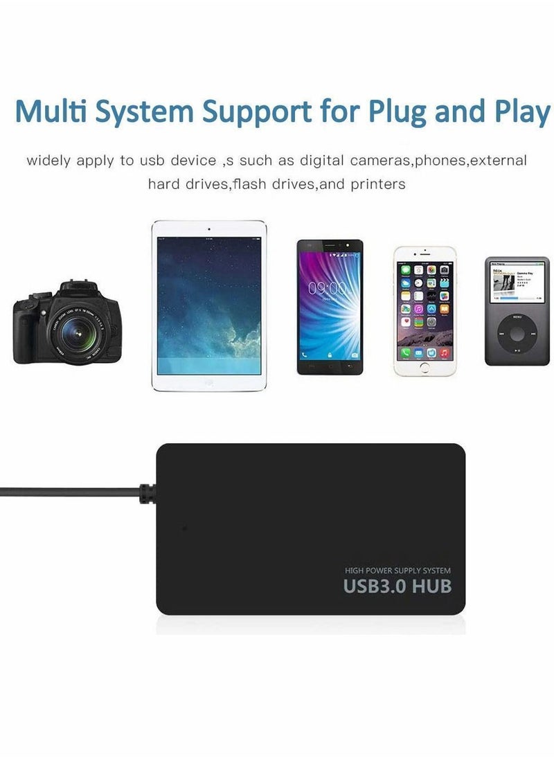 Y&D USB Hub 4-Port 3.0 Adapter Ultra Slim Splitter Extension 5Gbps High-Speed Data Extender for MacBook, Mac Pro, Mini, iMac, Surface XPS, PC, Flash Drive, Mobile HDD  - Image 4