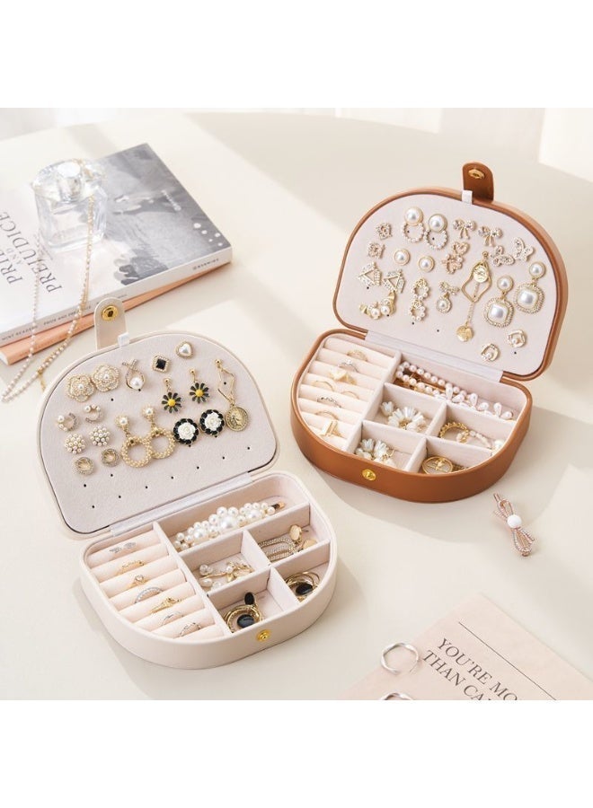 Korean-Style Jewelry Storage Box – Multi-Layer, Large Capacity Organizer for Rings, Earrings & Accessories – Perfect for Travel - Image 1