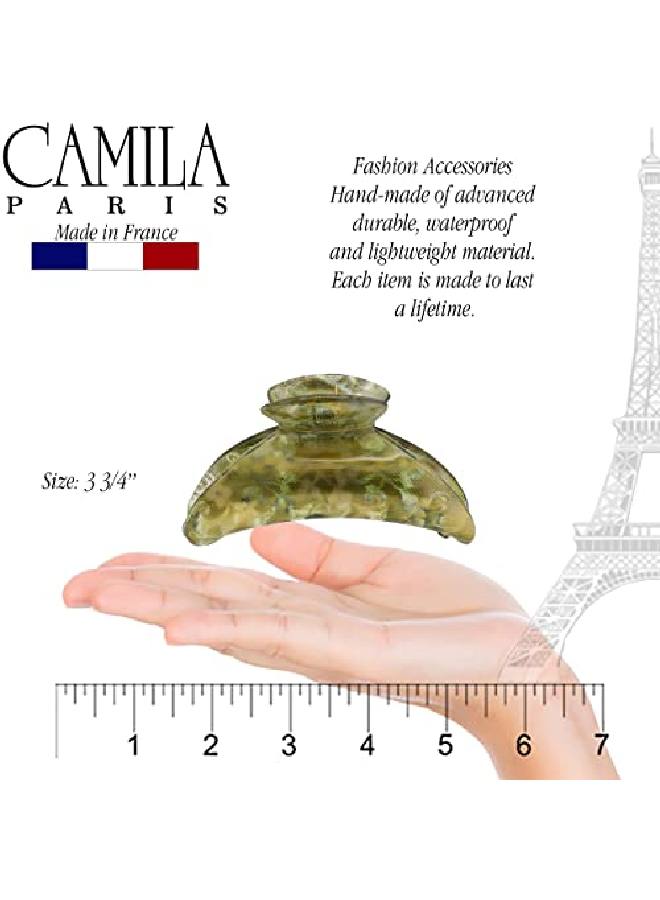 CAMILA Paris Cp3424 French Hair Clip For Women Green Girls Hair Claw Clips Jaw For Thick Volume Hair Fashion Durable Styling Hair Accessories For Women Strong Hold No Slip Grip Made In France - Image 4