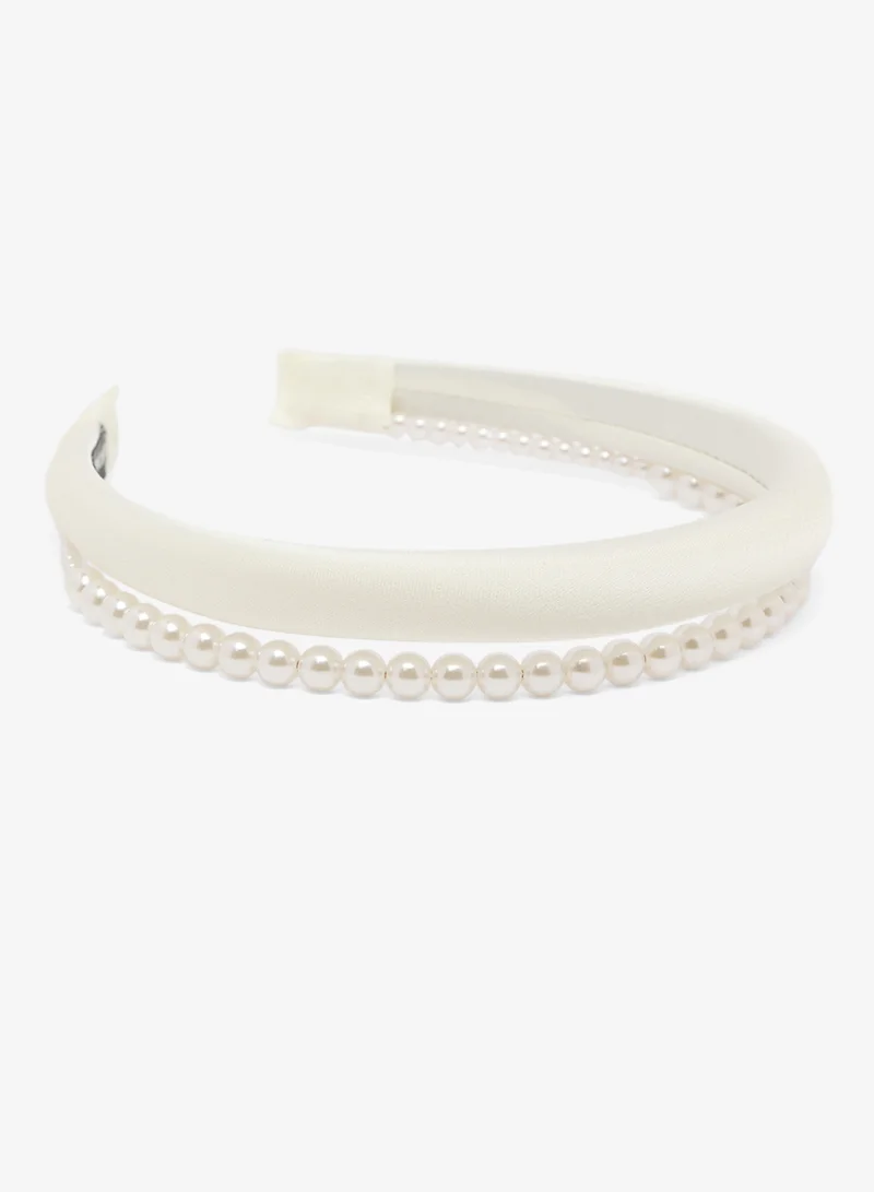 خزانة 2 Pack Satin and Pearl Headband