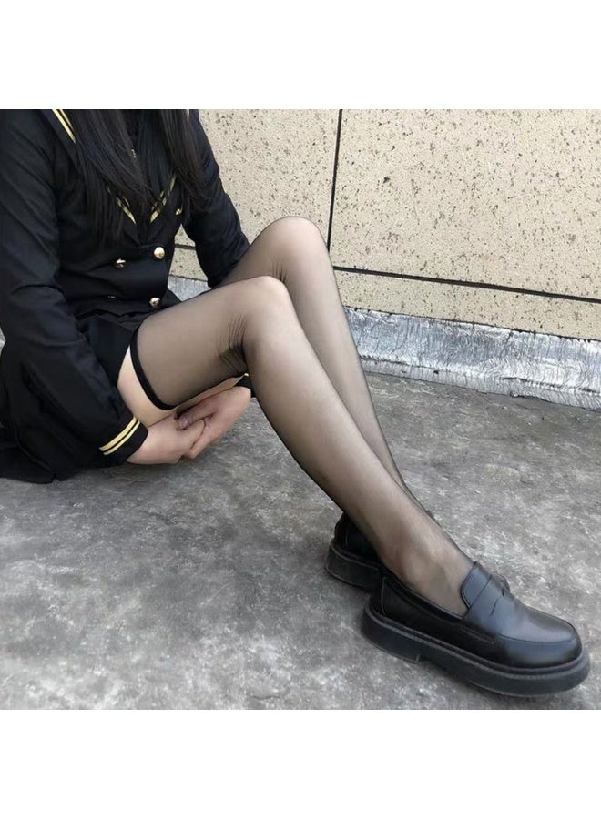 Sexy Overknee Long Socks Women Black White Sweet Girls Lolita Bowknot Thigh High Fishnet Stockings Gothic Punk Lace Mesh Legging - Image 3