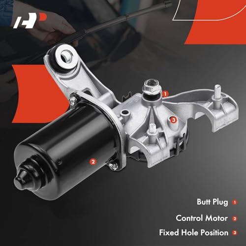 A-Premium Front Windshield Wiper Motor Compatible with Jeep Liberty 2008-2012 & Dodge Nitro 2007-2011, Sport Utility, 4-Pin, Replace# 68020720AA, 68020720AB - Image 4