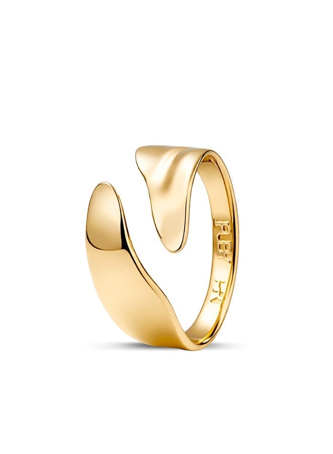 Ruby Art Gold 18K Pure Gold Women’s Ring - Premium Finish & Elegant Style - 0.94 Gram - Image 1