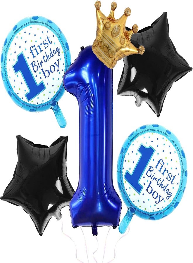 Florisland 40 inch Large Baby Boy First Birthday Balloon Decorations for Boss Theme 1st Birthday Party Decorations, Foil Mylar Baby Boss Birthday Balloon Birthday Decoations,Supplies, Party Favors - Image 1