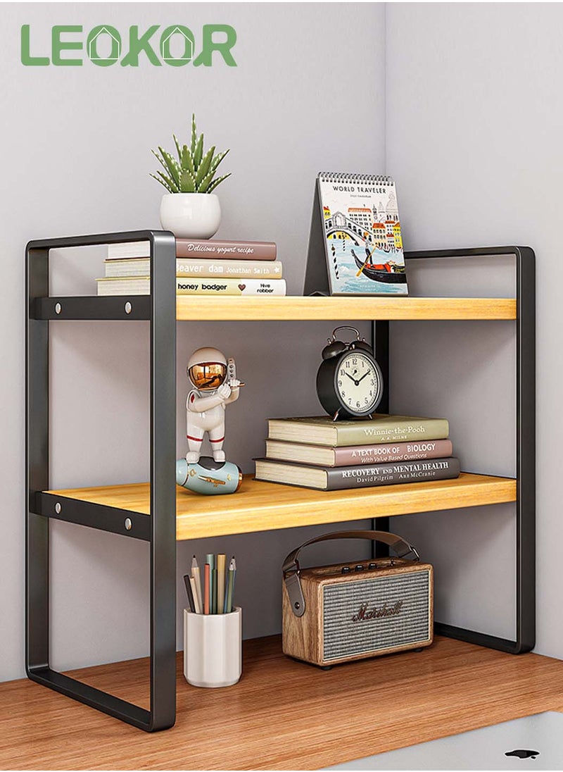 Wooden Bookcase Storage Rack Desktop Supplies Simple Decoration Aesthetics Bookshelf Suitable for Home Office Study Living Bedroom, Black 50*20CM - pzsku/ZB67B7079BBDA6331F34CZ/45/_/1716881219/a226d39e-f863-4f97-b15d-9625da27af76