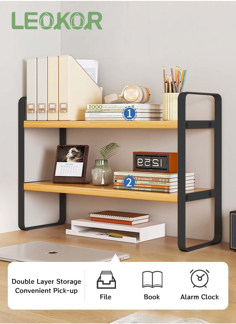 Wooden Bookcase Storage Rack Desktop Supplies Simple Decoration Aesthetics Bookshelf Suitable for Home Office Study Living Bedroom, Black 50*20CM - pzsku/ZB67B7079BBDA6331F34CZ/45/_/1716949983/67782776-2475-4185-98ae-154b8cab3837