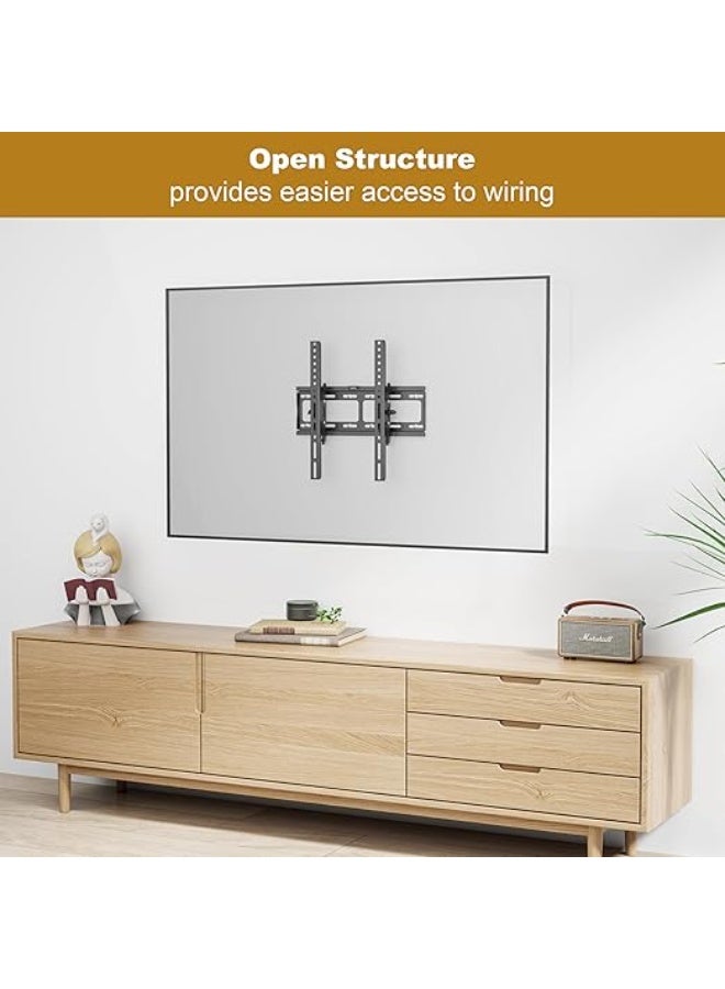 Wall TV Mount – Tilt-Adjustable Bracket for 32 to 65 Inch LED, LCD, and OLED Screens – Slim Design, Black - Image 2