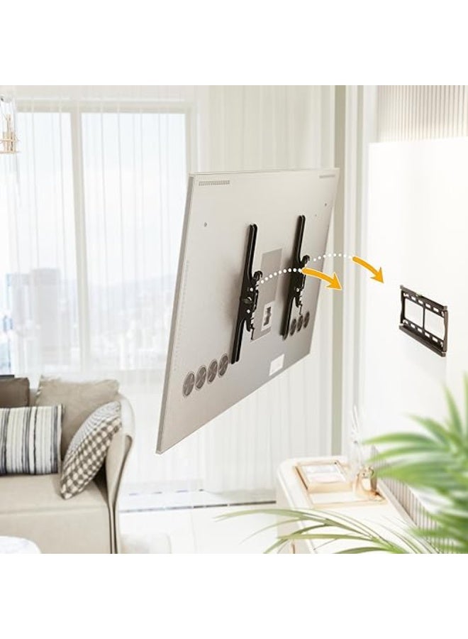 Wall TV Mount – Tilt-Adjustable Bracket for 32 to 65 Inch LED, LCD, and OLED Screens – Slim Design, Black - Image 5