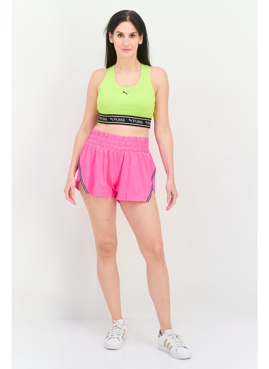 PUMA Women Sportswear Fit Brand Logo Training Shorts, Pink  - Image 3