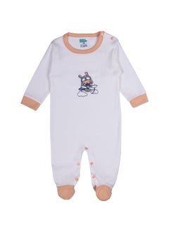 Babies Basic 5 Piece Unisex 100% Cotton Gift Set Include Bib, Romper, Mittens, Cap And Sleepsuit/Jumpsuit  - Image 2