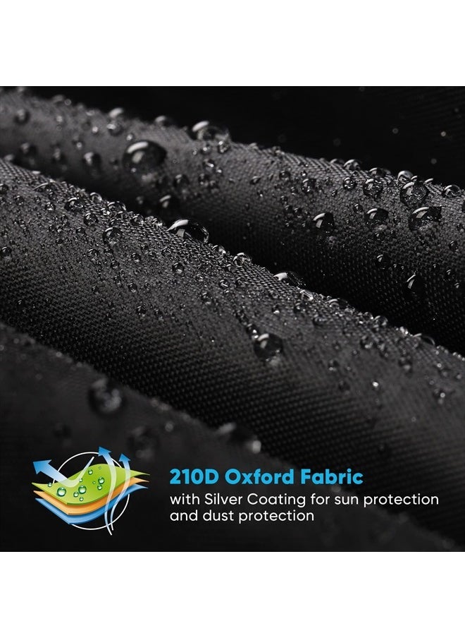 NEVERLAND - IBC Tote Cover 275 Gallon, 210D Water Tank Cover, Black Tote Sunshade Waterproof Protective Cover Fit 1000L Garden Water Tank - Image 1