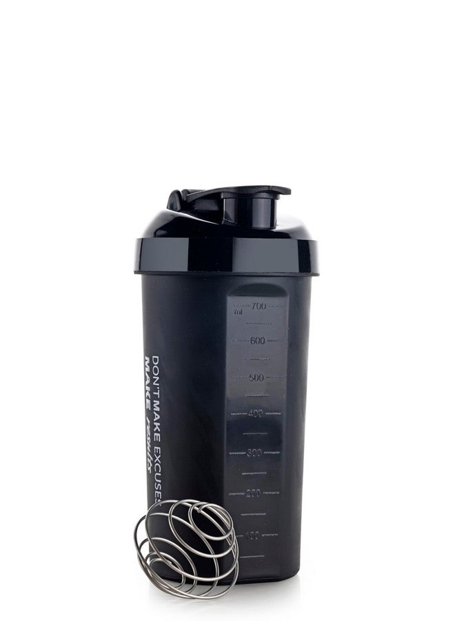 GANESH Food Grade BPA Free Material Leak proof, Gym Workout Exercise Shaker Sipper Bottle 700ML for Water Juice Protein Powder Mix Measurement Capacity Return Gift - Image 2