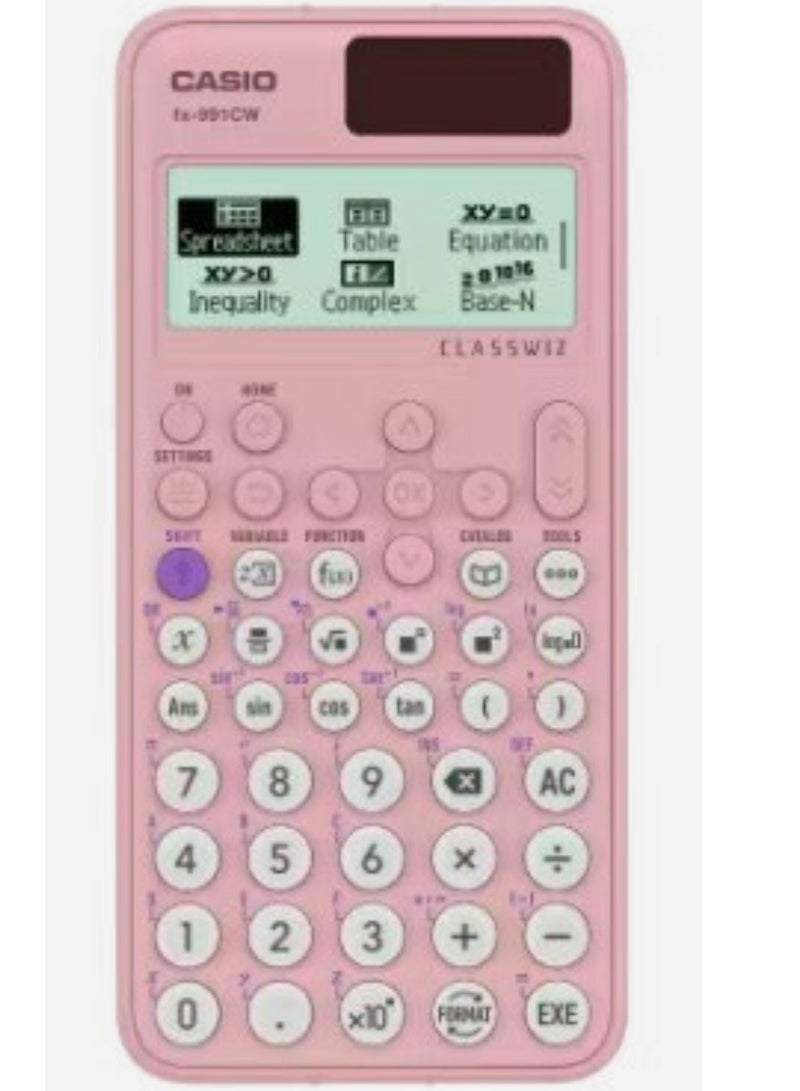Casio ClassWiz Standard Scientific Calculators FX-991CW-PK-W-DT - Image 1