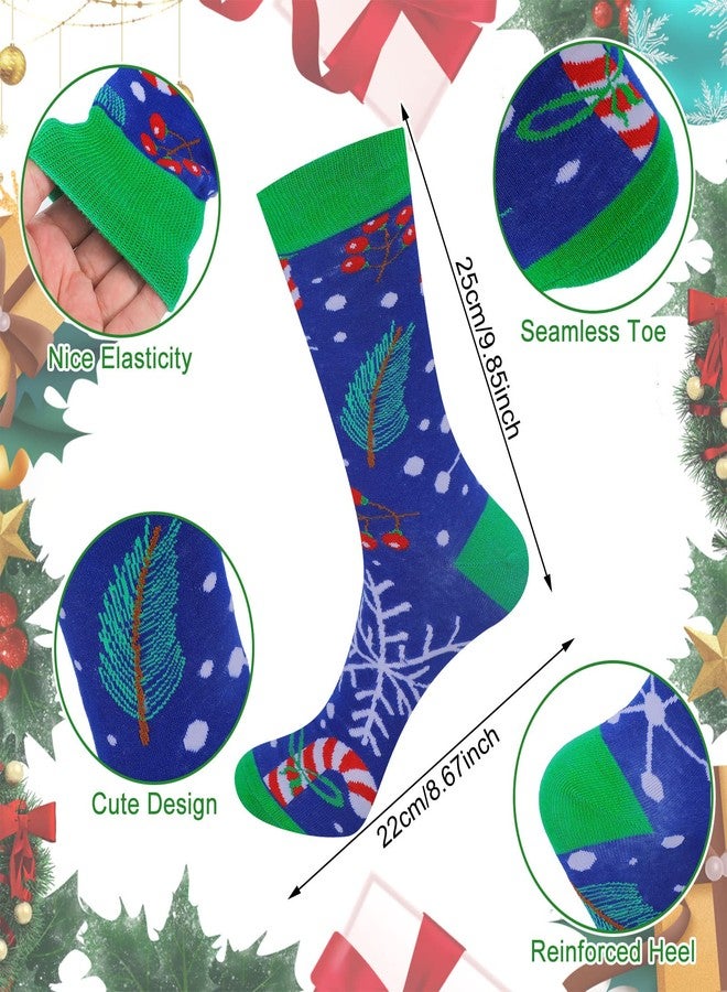 JaGely 24 Pcs Christmas Light up Hat Christmas LED Knitted Beanie with Funny Crew Socks for Adults Xmas Party Decor Homeless Care Package Supplies Multicolored - Image 3