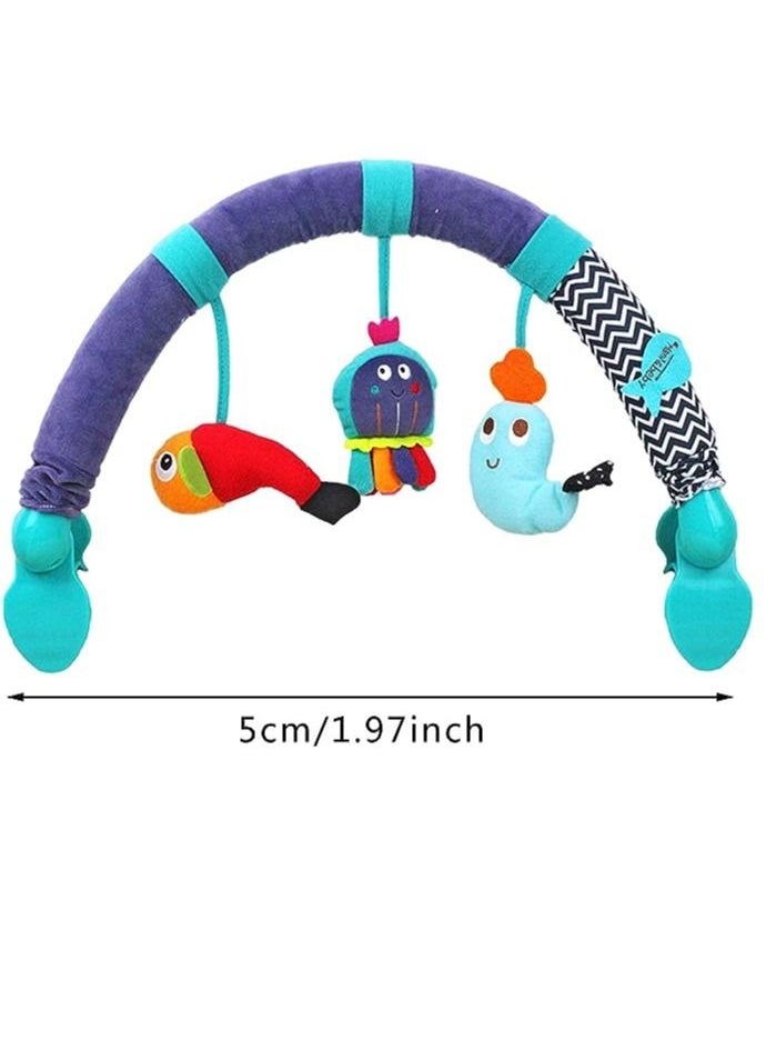 Generic - Baby Stroller Hanging Toy, Cute Animal Shape Multipurpose Light Weight Baby Car Seat Toys Cloth for Travel (Color) - Image 1