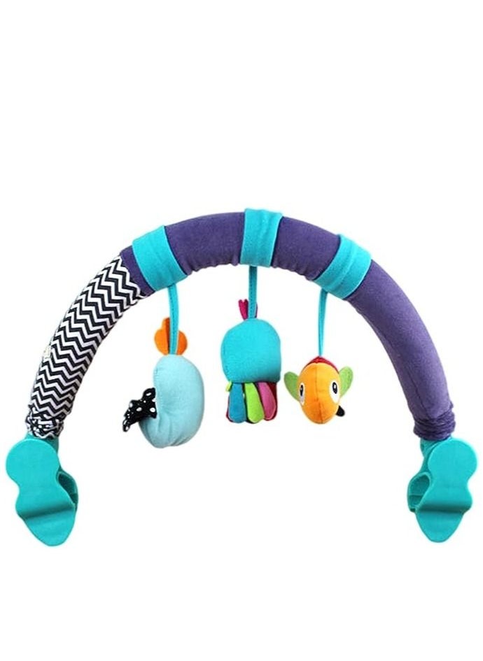 Generic - Baby Stroller Hanging Toy, Cute Animal Shape Multipurpose Light Weight Baby Car Seat Toys Cloth for Travel (Color) - Image 1