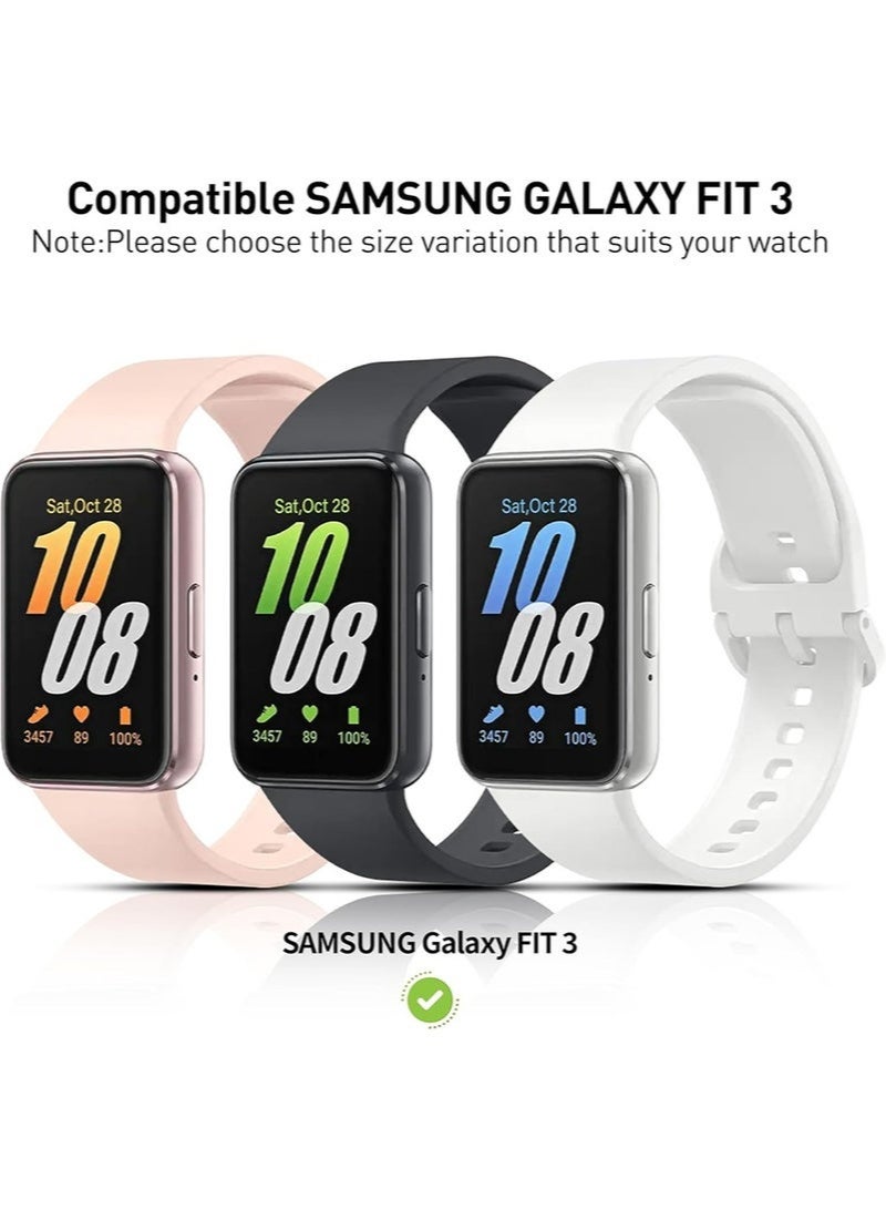 مستقبل نوفا غطاء Samsung Galaxy Fit 3 مصنوع من البلاستيك الصلب مع واقي شاشة من الزجاج المقوى، غطاء حماية شامل - Image 2