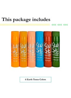 The Pencil Grip Kwik Stix Tempera Paint, Earth Tones, 6 Colors  - Image 3