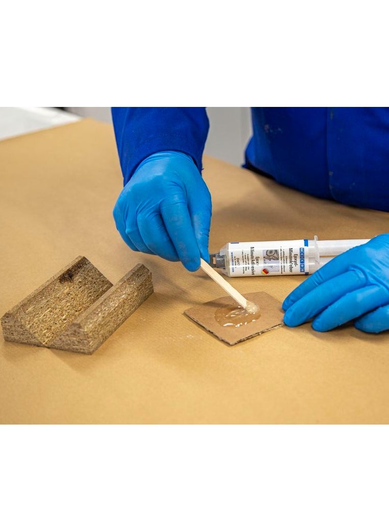 Weicon Epoxy Minute Adhesive Double Syringe 2-Component Epoxy Resin Adhesive For Metal Wood Stone Plastic Glass Ceramic GRP Transparent Crystal Clear 24 ml  - Image 4