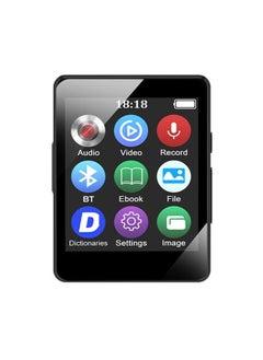 Generic MP3 Music Player Bluetooth 5.0 Ebook Recorder MP4 Walkman 8GB(Black)  - Image 1