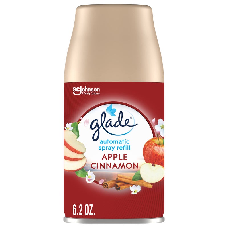 Glade Automatic Spray Refill, Air Freshener for Home and Bathroom, Apple Cinnamon, 6.2 Oz - Image 1