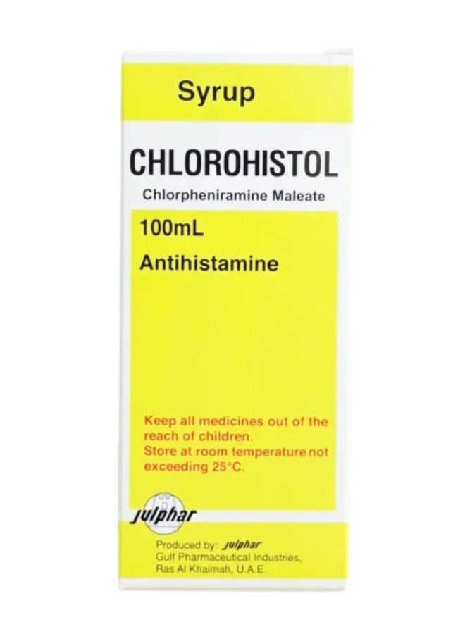Julphar Chlorohistol Syrup 100ml – Relief from Cold, Cough & Allergies - Image 2