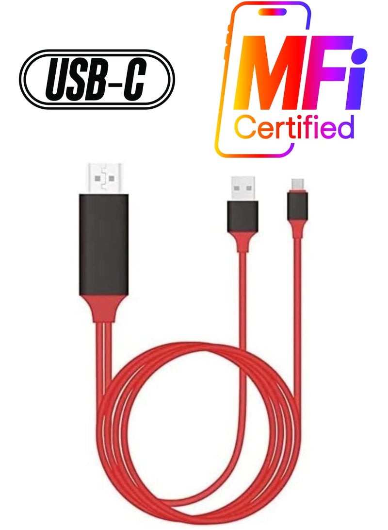 NTECH USB 3.1 USB-C, Type C to 4K HDMI HDTV Adapter Cable for MacBook/Samsung S8 S9 Note 8/9 - Image 1